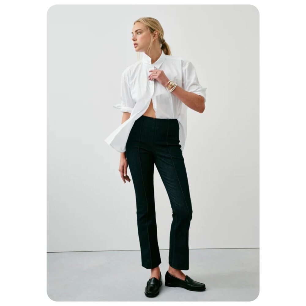 ! Spanx Zero Waistband Micro Flare Jeans sz S